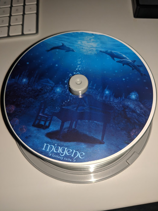 copied CDs with printed labels