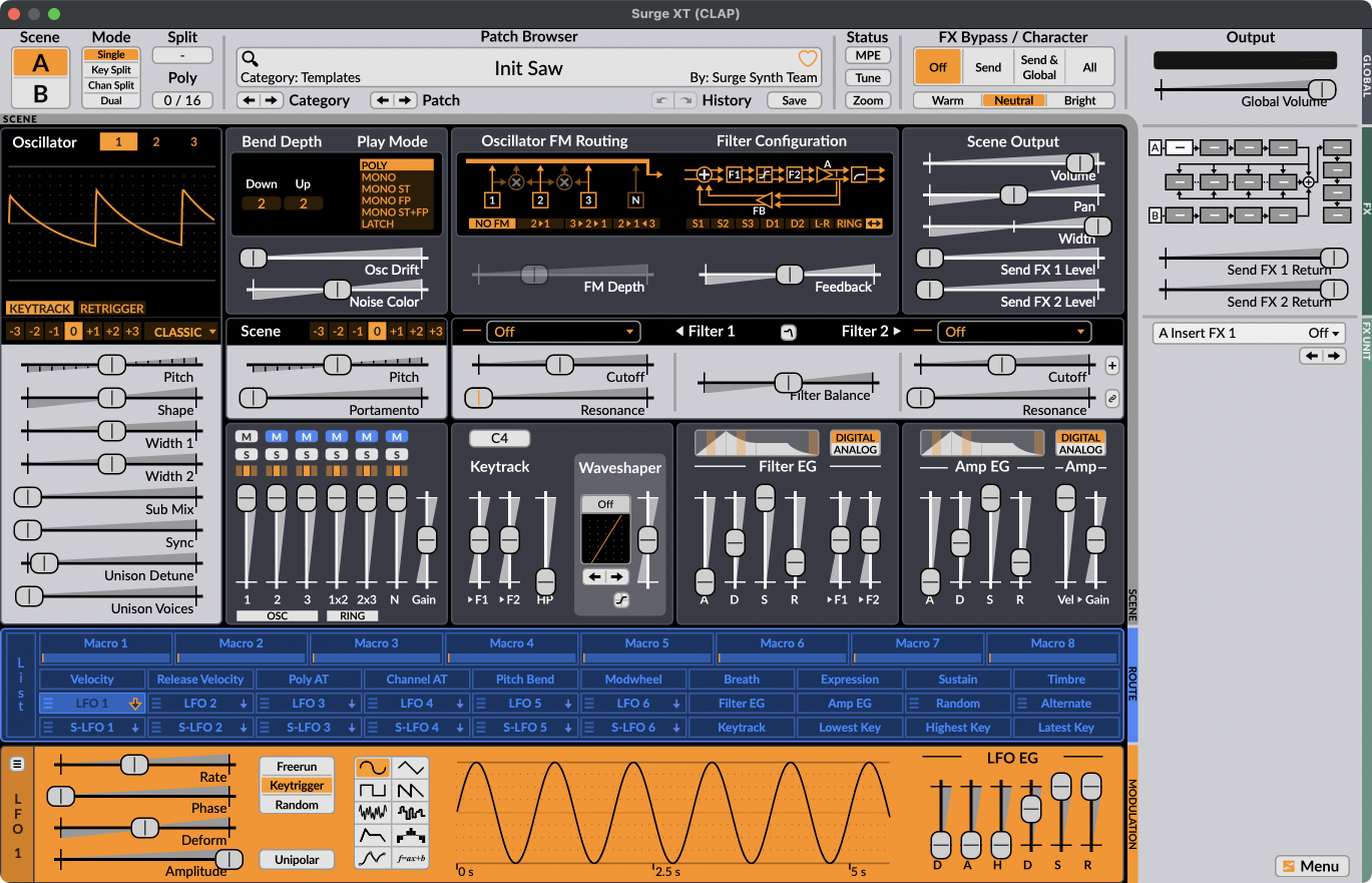 A plugin's own GUI