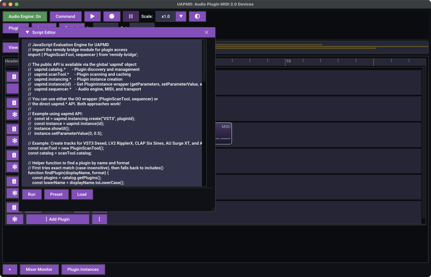 The Script Editor