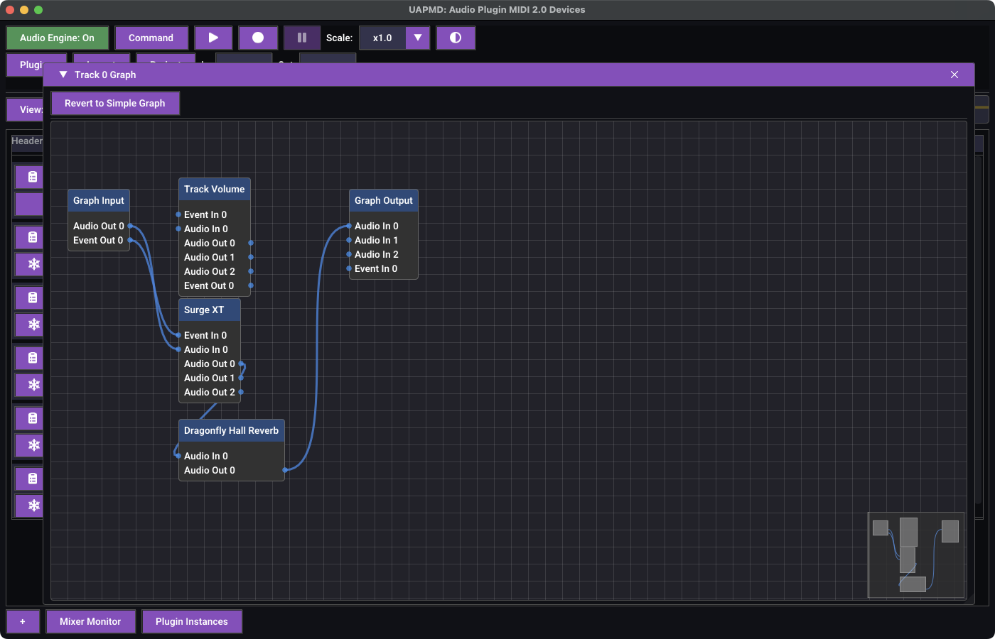 The track graph editor