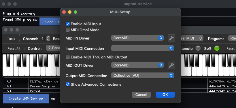 configure VMPK MIDI connection